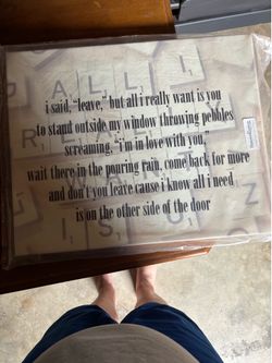 Taylor Swift lyric canvas print
