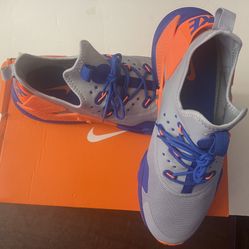 Brand New Nike Air Huarache Drift Grey/Blue/Orange AH7334-005(size 13)