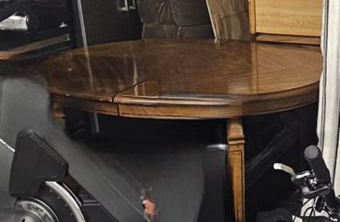 Dining Room Table & Hutch - Solid Wood - Expandable