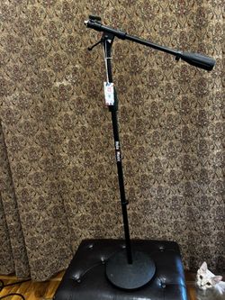 New Hola Music Studio Microphone Boom Stand – Weighted Base Mic Stand 