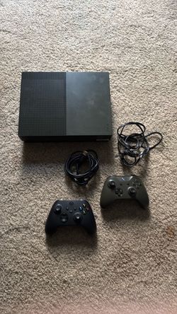 Xbox One S Console with Two Controllers