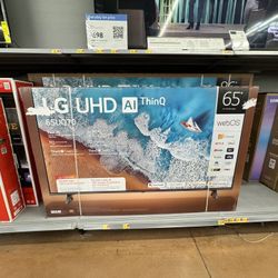 65” Lg Smart 4K Led UHD Tv!!
