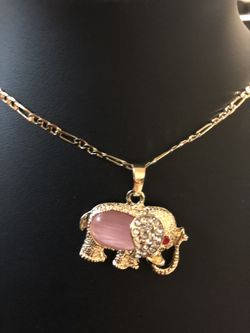 Chain and elephant pendant
