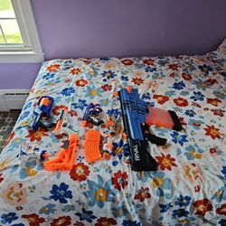 Nerf Guns + Attachments 