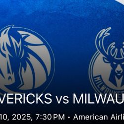 2 TICKETS POR $ 30 O MEJOR OFERTA MAVS VS BUCKS HOY 10 /NOV/25 AMERICAN AIRLINES CENTER A LAS 7:30 Pm 