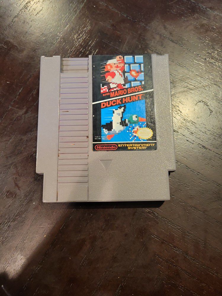 1985 Mario Bros And Duck Hunt Game 