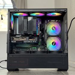 SAMA V40 Black Gaming PC ~ Ryzen 7 9700X + RTX 4070 12GB 