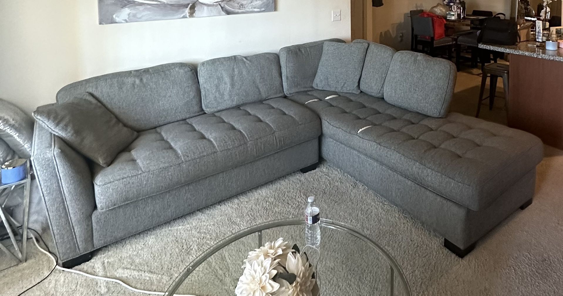 Grey Sectional Couch 