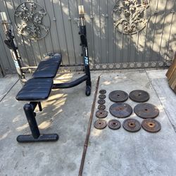 Weight bench set