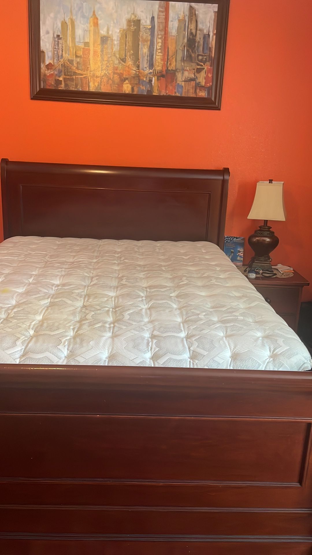 Bed Frame And Dressers For Sale $225