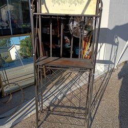Wine Rack With Shelf
