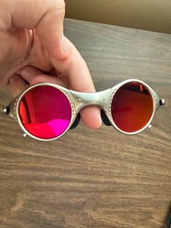 Oakley X-Metal mars silver red pink lenses polarized