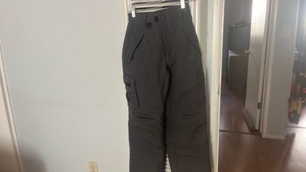 Dark Gray Snow Pants with Cargo Pockets