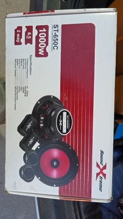 New in Box: Sound Xtreme 6.5" Component Car Speakers (1000W)