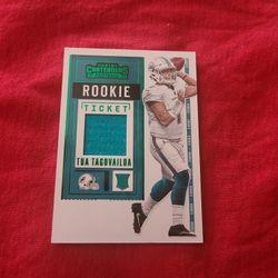 Tua Tagovailoa Contenders Jersey Rookie Card 
