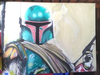 Boba Fett , Star Wars painting