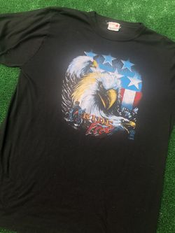 Vintage 80s Harley Davidson “ride free” dealer tee size L