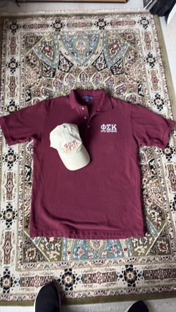 Sorority polo shirt and hat - M