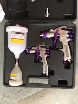 2 pc HVLP spray gun kit
