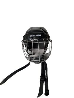 Bauer IMS 5.0 Helmet M Black Profile I With Silver Cage Mask | M