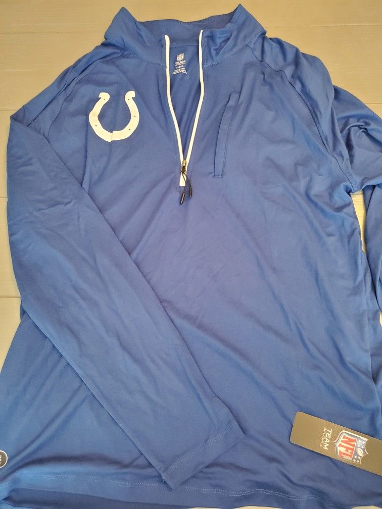Colts NFL Men's Size Large Quarter Zip Pullover