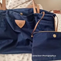 Anne Klein Navy Tote 