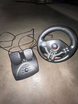 game wheel and gas and brakes