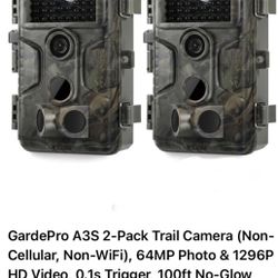 GardePro A3S 2-Pack Trail Cameras 