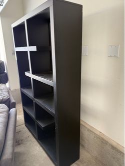 Black Bookshelf / Storage Shelvi