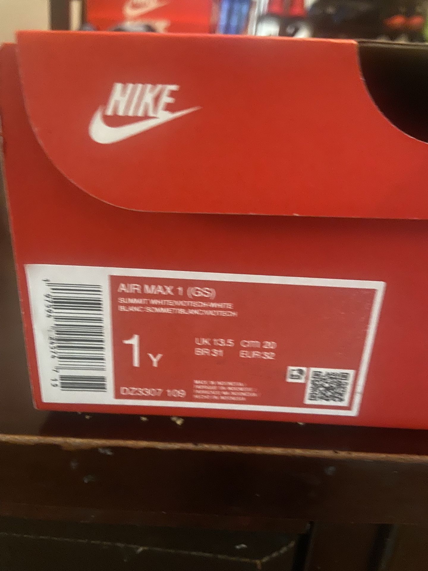 Girls Air Max 1 Size 1