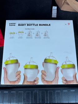 Comotomo Newborn Starter Baby Bottle Set - Green - 12pc