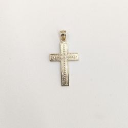 10kt Real Gold Cross Pendant 