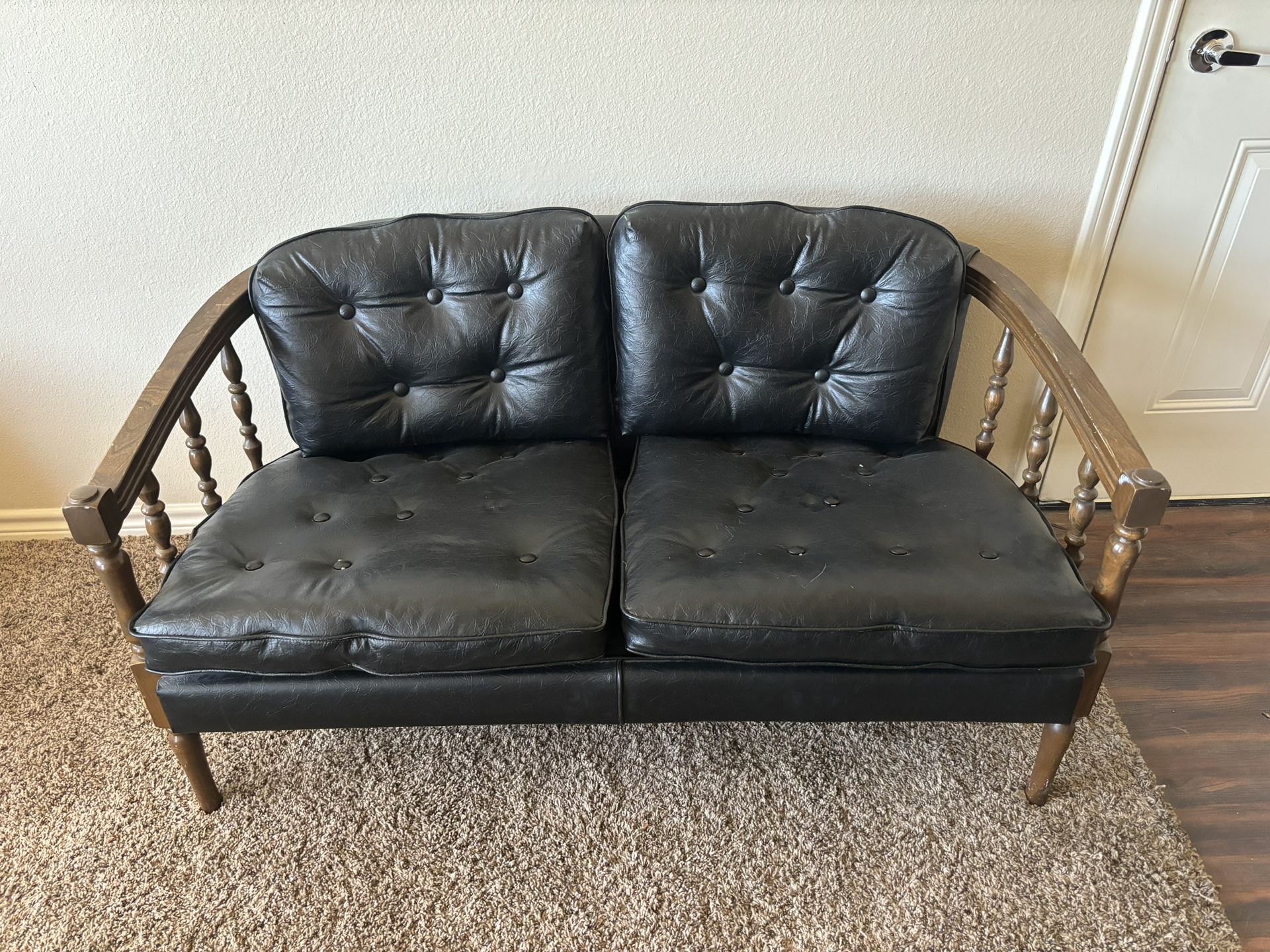 MCM Leather Bench