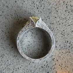 .925 Sterling Silver Cubic Zirconia Ring