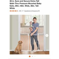 Extractall Walk Through Pressure Mounted Gate