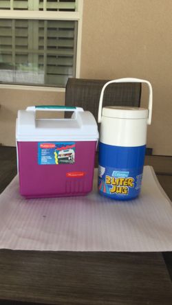 Ice chest and water jug