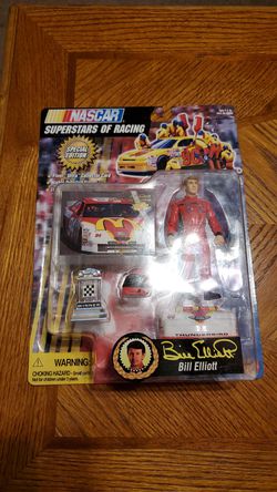 1997 NASCAR Bill Elliot 5" Figure Toy Biz "Special Edition" NIB Sealed Set