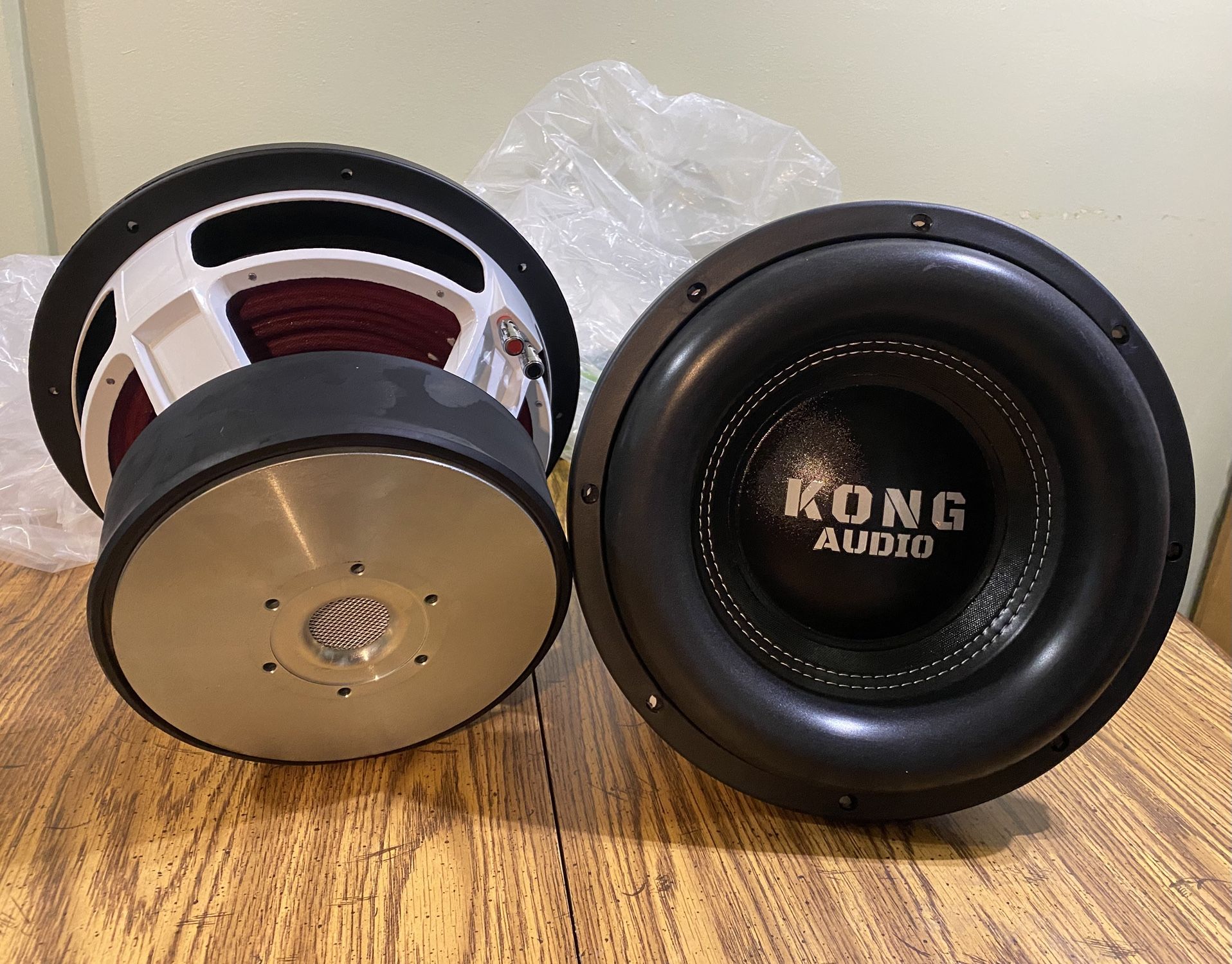 New Pair 12” Kong Audio Dual Voice Coil Car Subwoofers