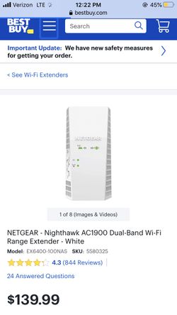 NETGEAR AC 1900 WiFi extender