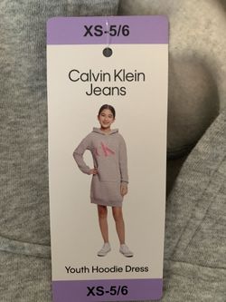 Back To School Girls Sweatshirt Hoodie Dress, size XS, Girls 5/6 Gray - NWT Great Gift $12 OBO