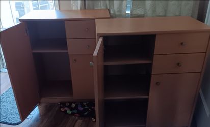 2 storage cabinets