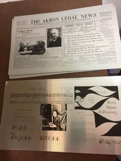 Several 1941 printing plates