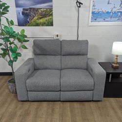 Gray Power-Reclining Abbyson Loveseat ~Free Delivery~