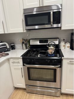 Stove microwave and dishwasher