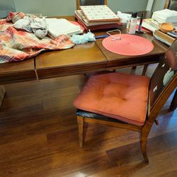 Cherry  Wood  Dining Table  72x36 and 6 Chairs