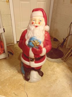 Vintage Santa Claus blow mold
