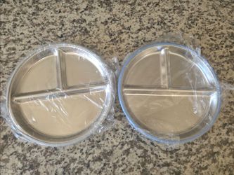 Stainless Steel Divided Plates with Silicone Sleeve