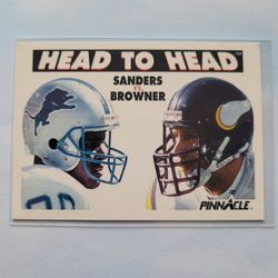91 Pinnacle HtH Sanders/Browner!