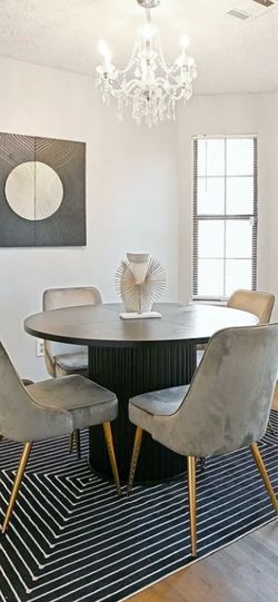 Dining table and chairs