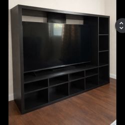 Modern black TV stand / entertainment center 